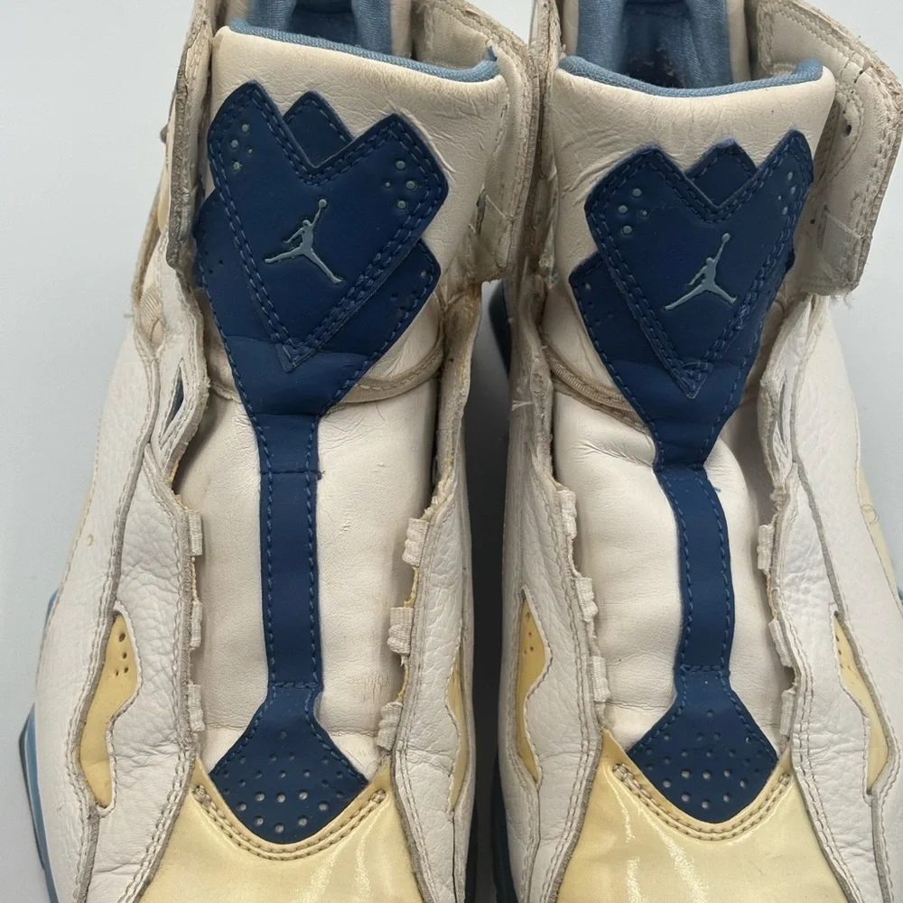 Nike Air Jordan True Flight White Court Blue Mens Size 8 Vintage
